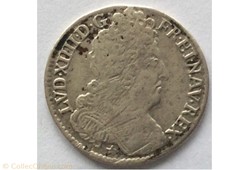 11 sols de Strasbourg Louis XIV 1710 BB