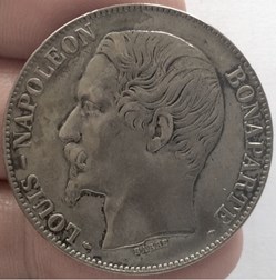 5 francs  Louis Napoléon Bonaparte 1852 A Paris