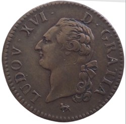 sol de cuivre Louis XVI 1791 A Paris