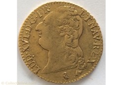 Louis d’or à la tête nue Louis XVI 1786 A Paris