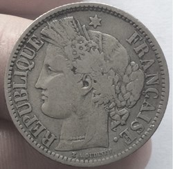 2 francs Cérès sans légende 1871 K Bordeaux