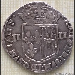 Quart d’écu de Navarre Louis XIII 1621 Saint palais