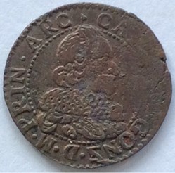 Double tournois Carolus Gonz 1er 1634