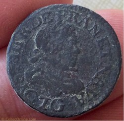 Double tournois Louis XIII 1618 G Poitiers