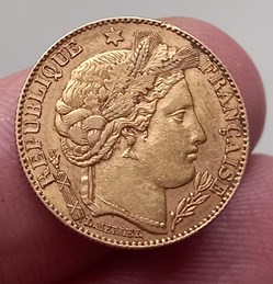 10 francs or Cérès 1896 A Paris