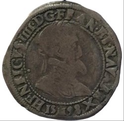 Quart de franc Henri IIII 1598 M Toulouse