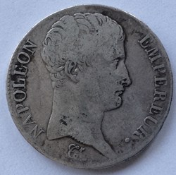 5 francs Napoléon 1er An 14 A Paris tête nue Revers république
