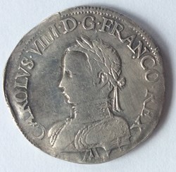Teston Charles VIIII Paris MDLXII (1562) A