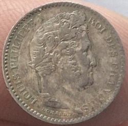 25 cent Louis-Philippe 1er 1845 B Rouen