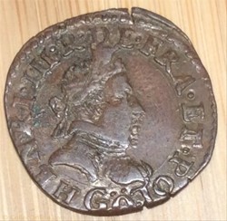 Double tournois Henri III 1581 G Poitiers