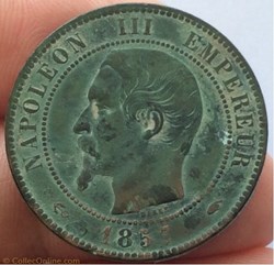 10 centimes Napoléon III 1857 A tête nue Paris