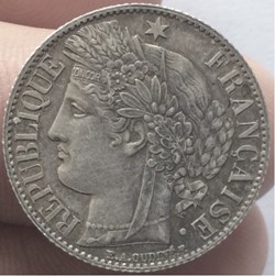 1 franc Cérès 1872 A Paris