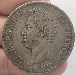 5 francs 1828 B Rouen Charles X 2ème type
