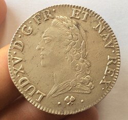 Écu à la vieille tête Louis XV 1773 L Bayonne