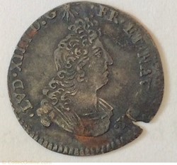 Douzième d’écu aux 8 L Louis XIV 1705 G Poitiers