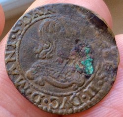 Double de la sou dar Charles II 1639