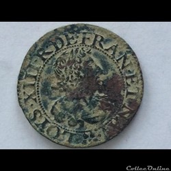 Double tournois Louis XIII 1637 Chappes ou Troyes rose