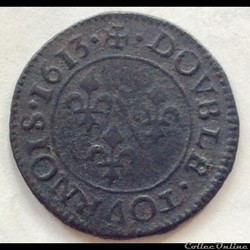 François de Bourbon conti double tournois type 1 1613