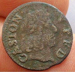 Denier tournois Gaston d’Orléans 1652 type 12