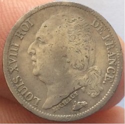 1/2 franc Louis XVIII 1824 A Paris