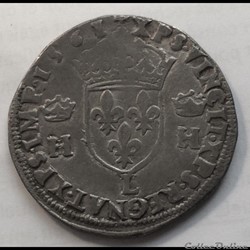 Teston Charles 9 au nom de Henri 2 Bayonne 1561