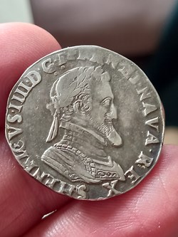 Demi franc Henri IIII 1597 S Troyes