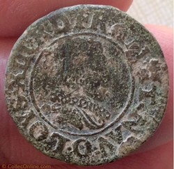 Double tournois Louis XIII 1626 O Riom
