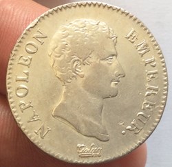 2 francs Napoléon 1er An 13 A Paris tête nue Revers république