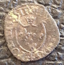 Liard au Dauphin 🐬 2E TYPE de Henri III 1583 rose 🥀 Grenoble