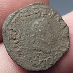Denier tournois Henri III 1586 T Nantes