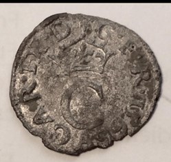 Liard au C couronné Charles IX 1566A Paris