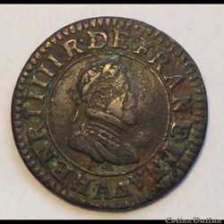 Double tournois 1599 A Paris fauté DoubLe Henri IIII CGKL 222