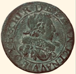 Double tournois Louis XIII 1629 A Paris