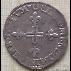 Double sol parisis Henri III 1582 O Riom