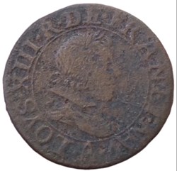Double tournois Louis XIII 1626 A Paris