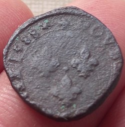 Double tournois Henri III 1588 La Rochelle