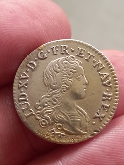 Livre d’argent fin dite de la compagnie des indes Louis XV 1720 A Paris