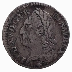 Dixième d’écu à la vieille tête Louis XV 1771 A Paris