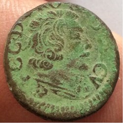 Denier de Cugnon 1649 1er type Ferdinand Charles