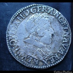 DEMI FRANC Louis XIII 1639 M TOULOUSE