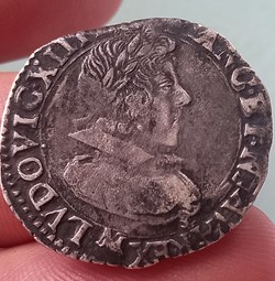 Quart de franc Louis XIII 1635 M Toulouse