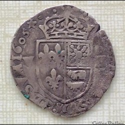 huitième d’écu du Béarn Henri IV 1605 Morlaas