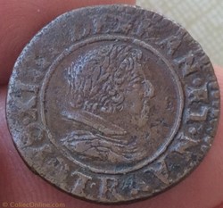 Double tournois Louis XIII 1627 R Villeneuve