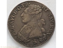 Cinquième d’écu Louis XVI 1778 A Paris