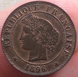 1 centime Cérès 1896 A Paris