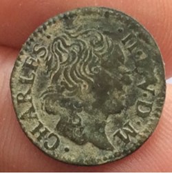 Denier tournois Charles II de Gonzague 1651