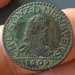 Double tournois Charles 1er 1609