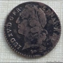 Vingtième d’écu au bandeau Louis XV 1744 A Paris