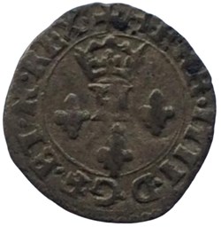 Liard au H couronné Henri IIII 1600 étoile Chambéry