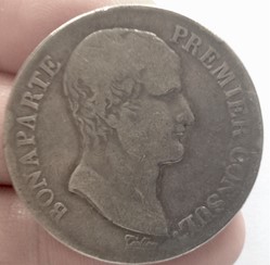 5 francs Bonaparte premier consul An 12 A Paris